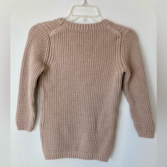 Banana Republic cream beige cashmere wool blend pull over sweater | 3/4 sleeves - Picture 2 of 4